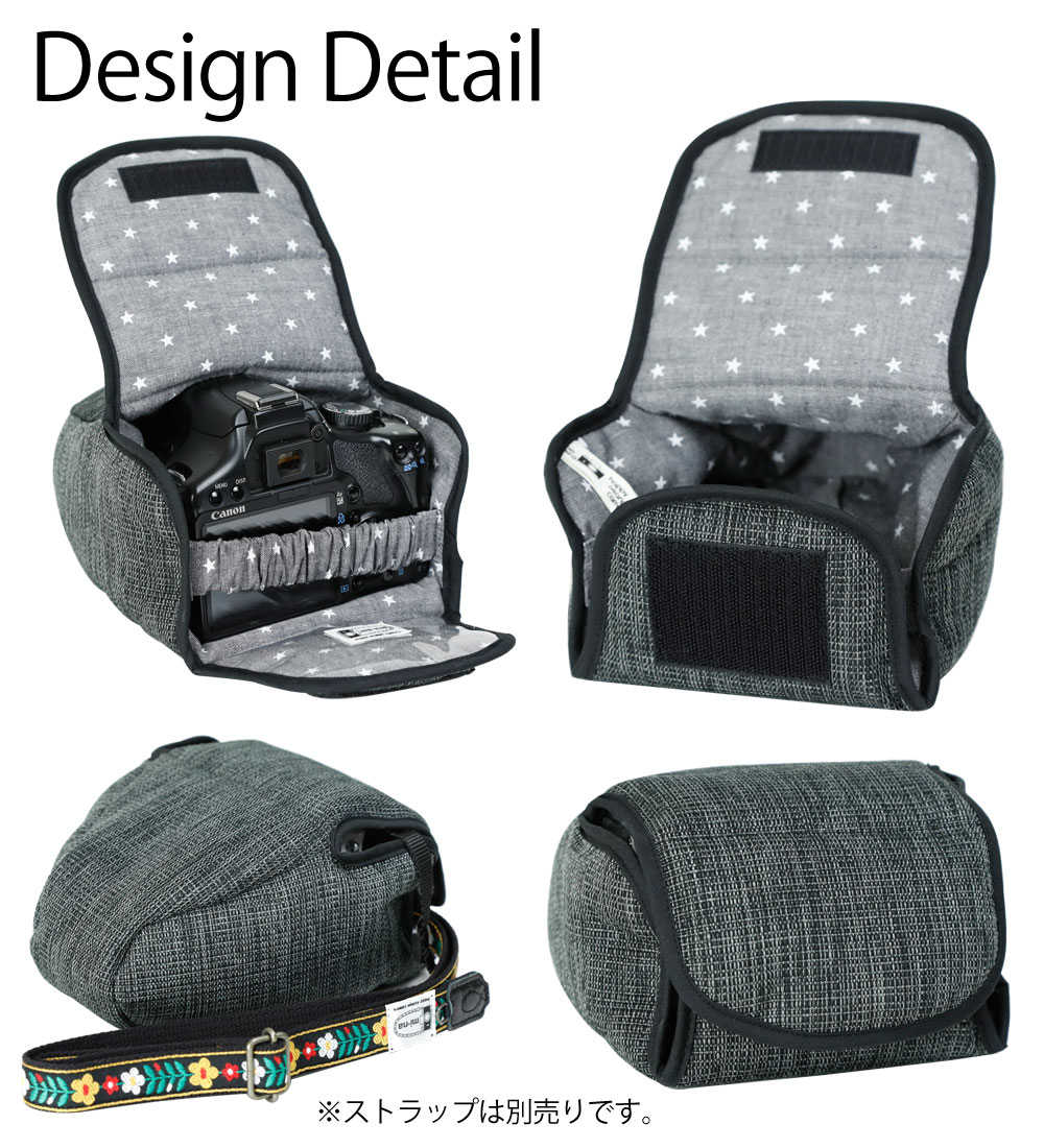 カメラケース Camera Case カメラカバー Mi Na ミーナ おしゃれ かわいい 女子 一眼レフ ミラーレス カメラのお洋服 スリム プロテジェ ブラックミックス 撥水加工 Napierprison Com