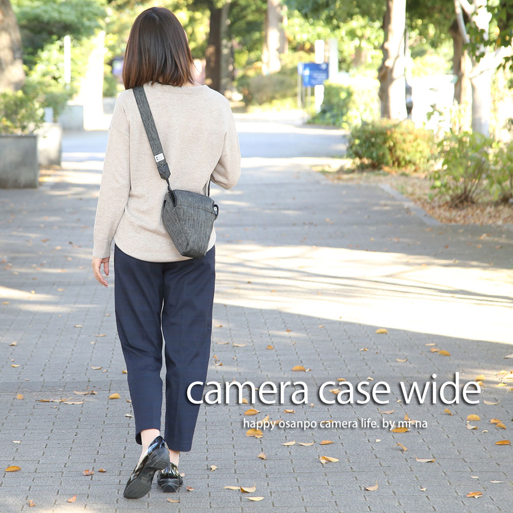 楽天市場 カメラケース Camera Case カメラカバー Mi Na ミーナ おしゃれ かわいい 女子 カメラのお洋服 ワイド ブラックミックス 撥水加工 ミーナ