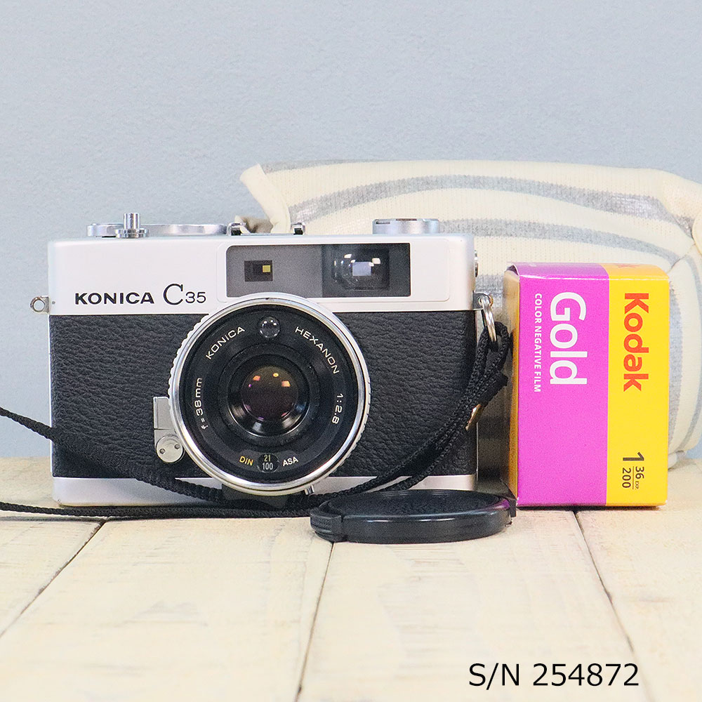 楽天市場】【整備済】【保証付 】 コニカ KONICA C35 Flashmatic S/N 