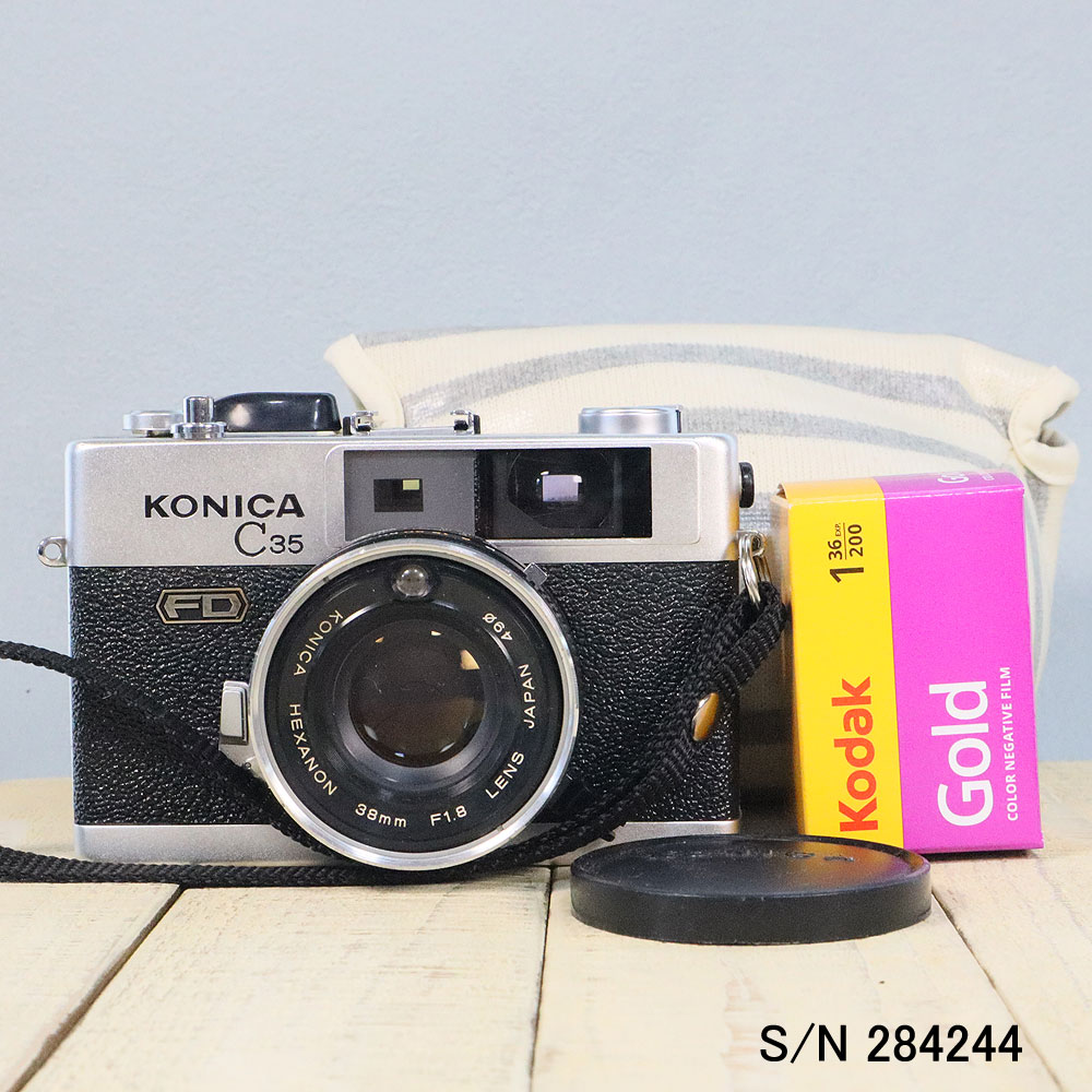 楽天市場】【整備済】【保証付 】 コニカ KONICA C35 E&L S/N 519555 