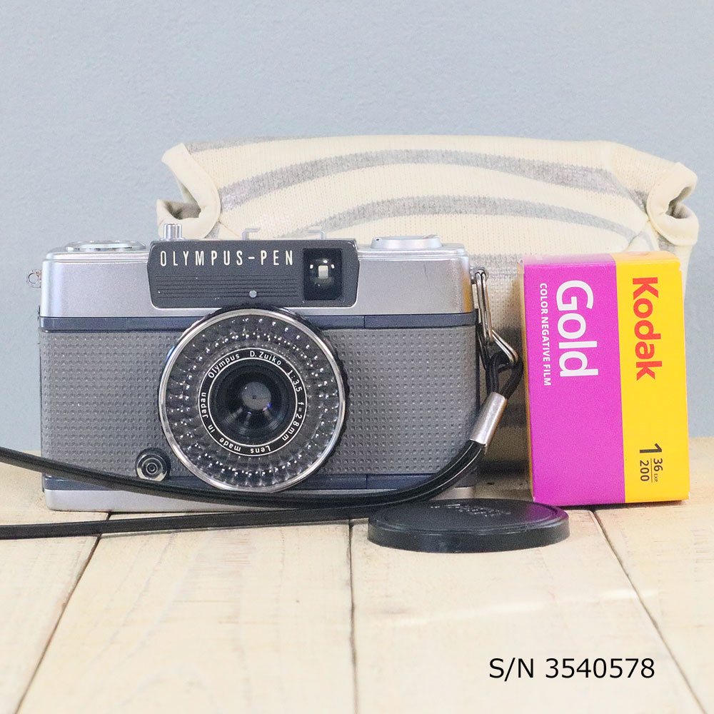 楽天市場】【整備済】【保証付 】 オリンパス OLYMPUS PEN EF S/N 1014835（ケース・フイルム付セット） フィルムカメラ フイルム カメラ 【中古】 : ミーナ