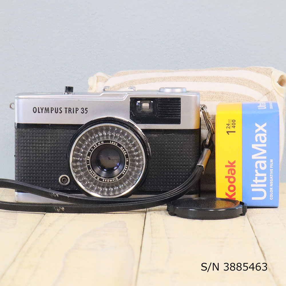 楽天市場】【整備済】【保証付 】 オリンパス OLYMPUS TRIP 35 S/N 1444337（ケース・フイルム付セット） フィルムカメラ  フイルムカメラ 【中古】 : ミーナ