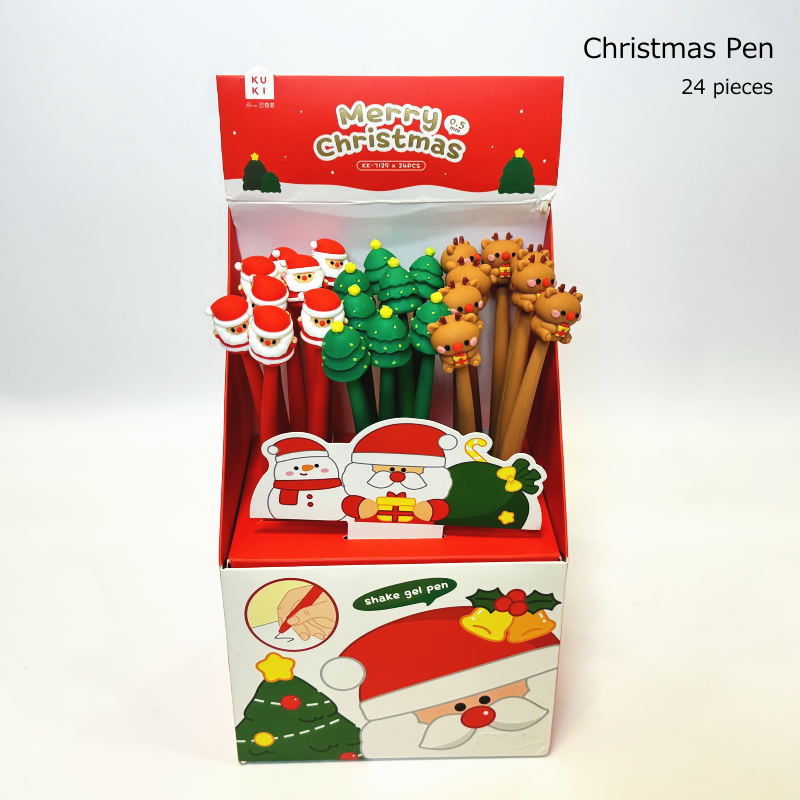 クリスマス 文房具 おもちゃ クリスマスペン24本　3種アソート