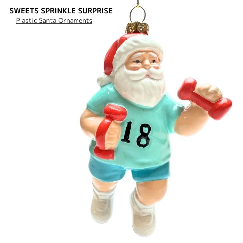 楽天市場】ダンベルサンタのオーナメント｜ユニークな筋トレサンタ飾り