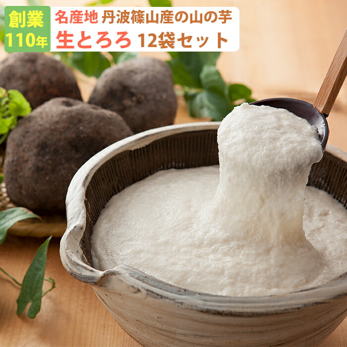 【ポイント2倍】【楽天1位】丹波篠山産 山の芋 生とろろ1箱 YS60（60ｇ×12袋） 山芋 河南勇商店 ギフト のし対応可