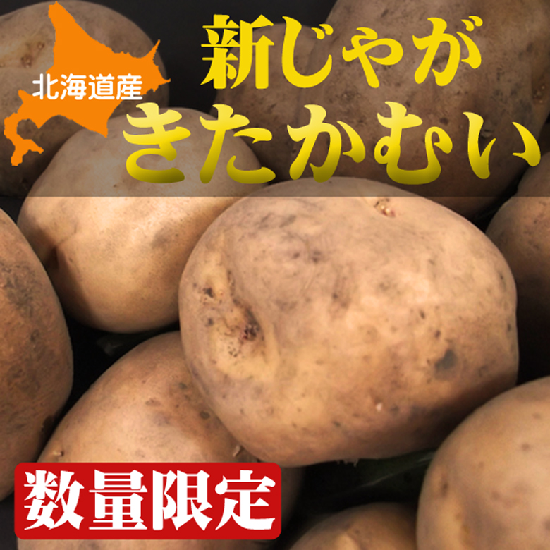 楽天市場】【数量限定】北海道産新じゃが「きたかむい」Lサイズ10kg