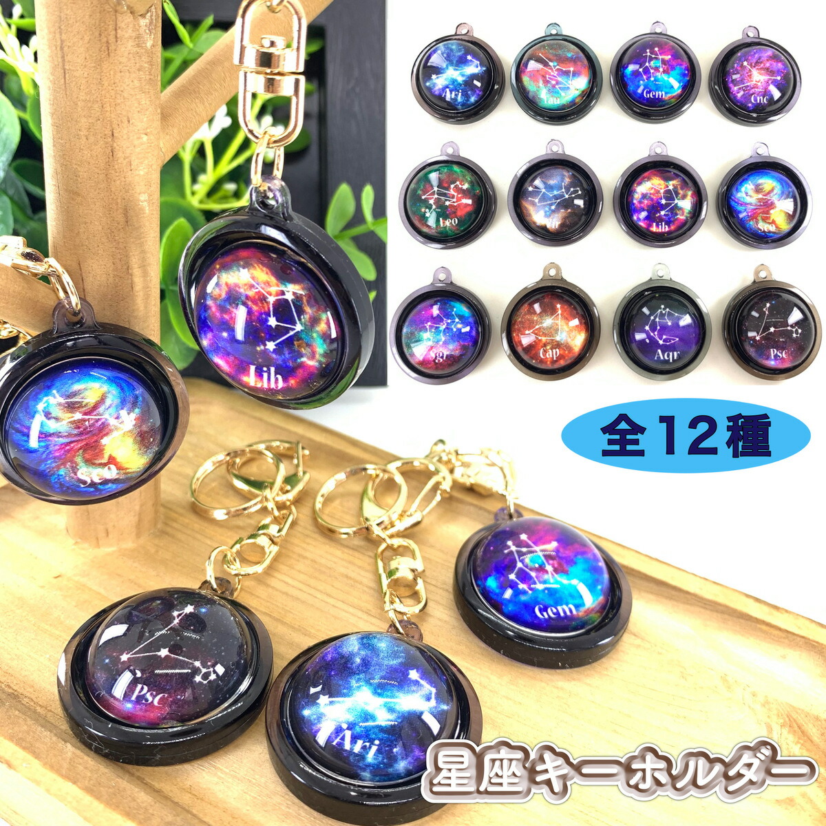 楽天市場】星座キーホルダー zodiac sign 12種類 あなたの星座は？誕生
