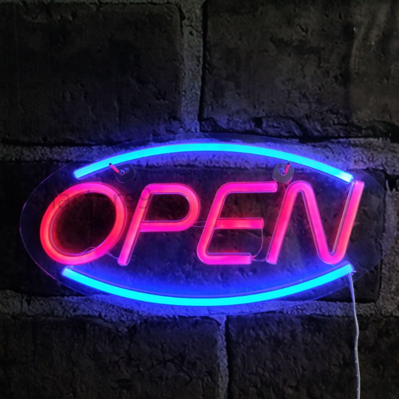 ネオン管　大型OPEN看板 楽天市場】ネオンサイン OPEN （M ） ネオン管 照明 店舗装飾