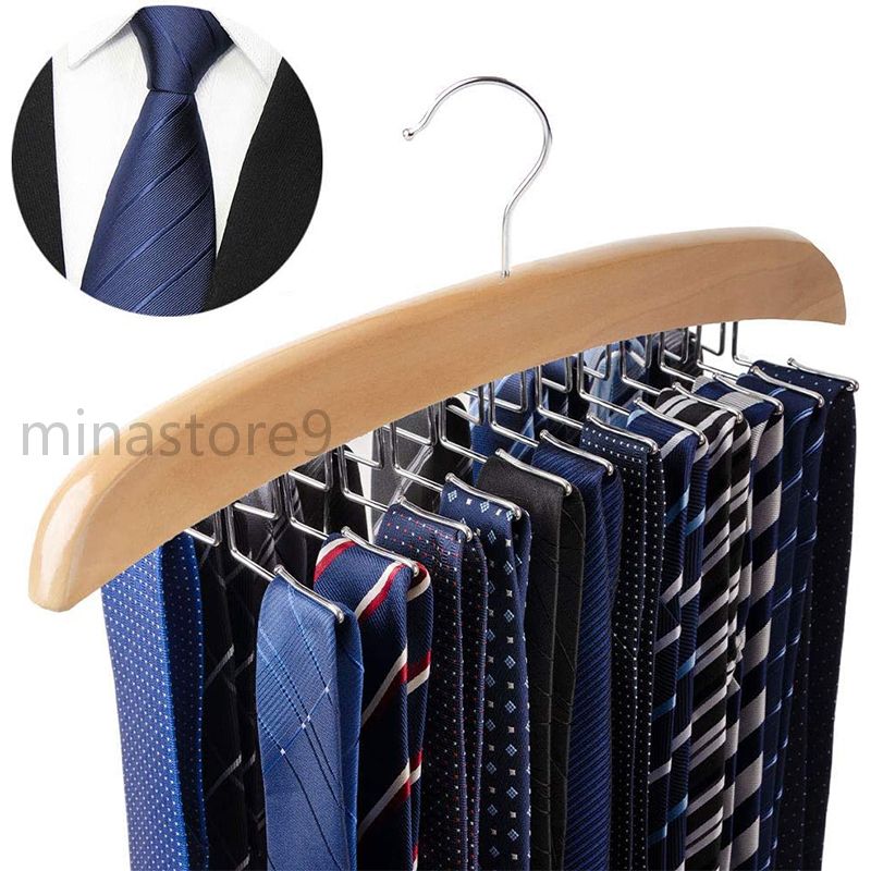 楽天市場】ネクタイハンガー 24本掛けネクタイラック たっぷりネクタイ