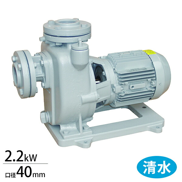 寺田ポンプ 自吸式モーターポンプ MPJ3-52.21E・MPJ3-62.21E (口径40mm/三相200V/2.2kw) [テラダポンプ 設備用ポンプ 陸上ポンプ]