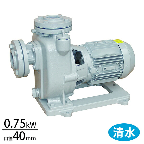 寺田ポンプ 自吸式モーターポンプ MPJ3-50.71EN・MPJ3-60.71EN (口径40mm/三相200V/0.75kw) [テラダポンプ 設備用ポンプ 陸上ポンプ]