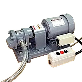 工進 25Φ原動機直結型ギヤーポンプ GLB-25-5 三相200V1500W原動機＋正転用2点取り替えっこ付き添い人書き割り [歯車揚水機 ランプ油 軽油 A石油 廃油]