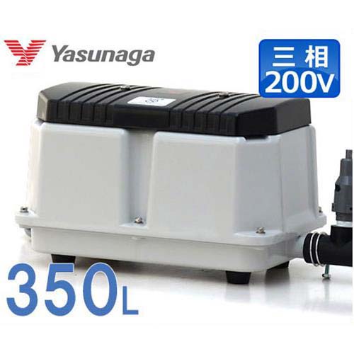 安永エアポンプ エアーポンプ LW-3503 (三相200V/350L) [浄化槽 エアポンプ ブロアー ブロワ ブロワー]｜ミナトワークス 55,935円