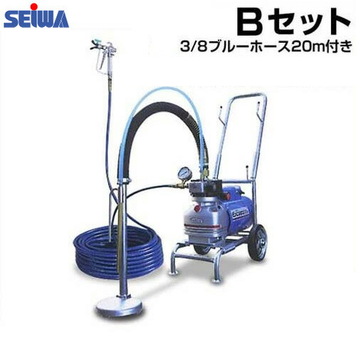 精和産業 高粘度対応型エアレス塗装機 スーパー70E Bセット (3/8ブルーホース20m付き)｜ミナトワークス