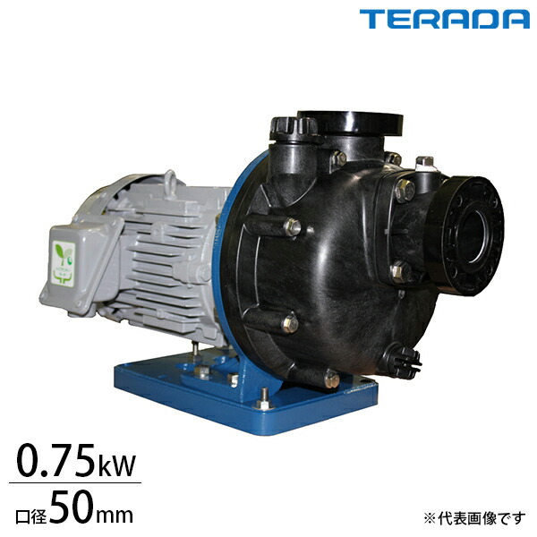 寺田揚水機 2in脂製自吸式揚水機 CMP4-50.7EN/CMP4-60.7EN (三相200V/0.75kw/差しわたし50A) [作り付ける用揚水機・テラダ揚水機]
