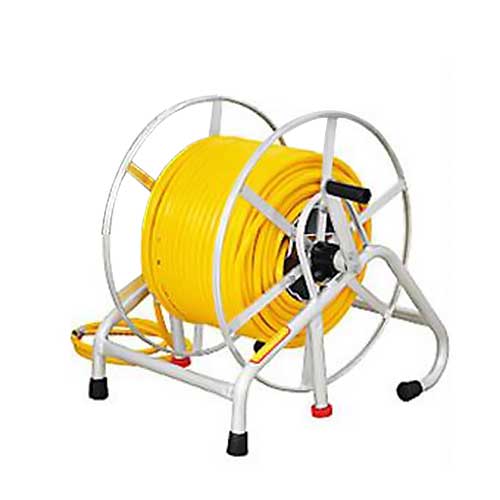 【アルミス】ホース巻取機(アルミ)軽量50m用 アルミス 軽トラック用 中型ホースリール 50m巻用 (据置・ラック