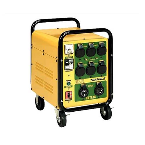 ハタヤ ダウントランス HLV-05A (大容量5kVA/200V⇒100V50A) [変圧器 降圧トランス HATAYA]