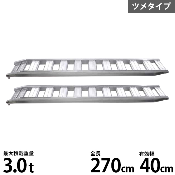 販売割引 昭和アルミブリッジ・GP-360-45-4.5T（ツメ式）4.5トン/2本組