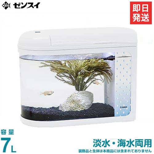 楽天市場 取扱終了 ゼンスイ 小型7l水槽 Besty ベスティ ガラス仕様 淡水 海水両用 熱帯魚 アクアリウム ミナト電機工業