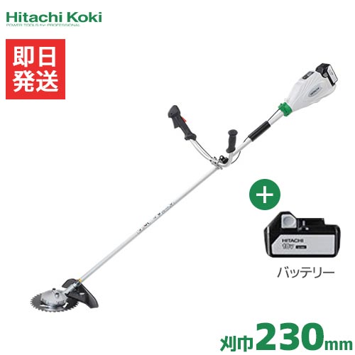 HiKOKI 日立工機 18V申し受ける式 電動草刈り機 CG18DSCL(S)(LSC) 蓄電池＋申し受ける器付き添い人 [コードレス 草刈機 刈払機 刈通貨価値機]