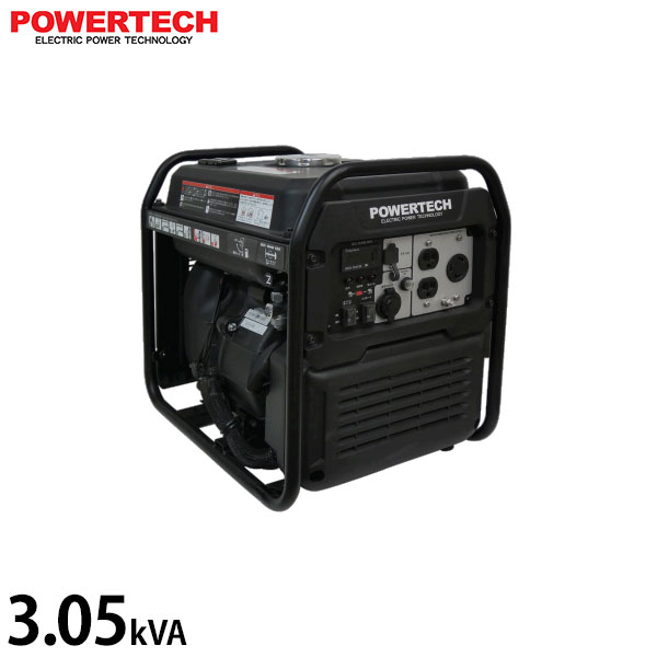 楽天市場】パワーテック 発電機 インバーター ガソリン 1.7kVA