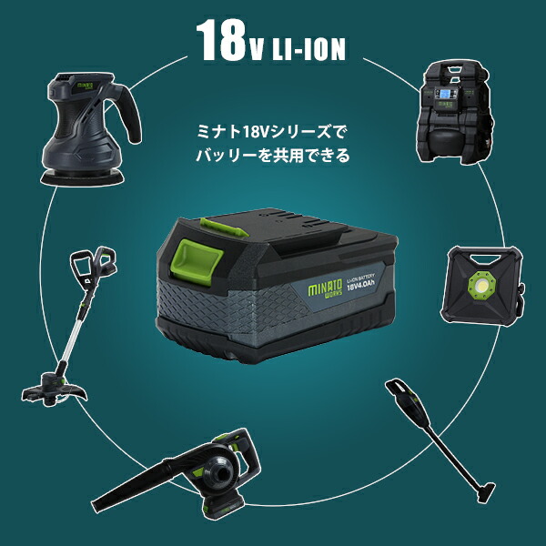 ミナト18V充電式電動ポリッシャーPOE-1810