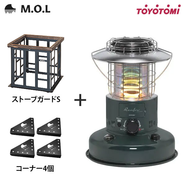 楽天市場】トヨトミ 石油ストーブ RB-2524(W)＋M.O.L ストーブガード S