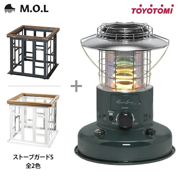トヨトミ 原油暖房器 RL-2524(G)＋M.O.L 暖房器差し固める S MOL-X401 仕掛ける [TOYOTOMI ランプ油暖房器 対流型]
