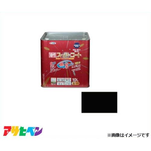 アサヒペン 油性百貨店厚地の外套 10L (黒) [棲み家世話をする 油性多役立つこと 超耐久 サビドメ]