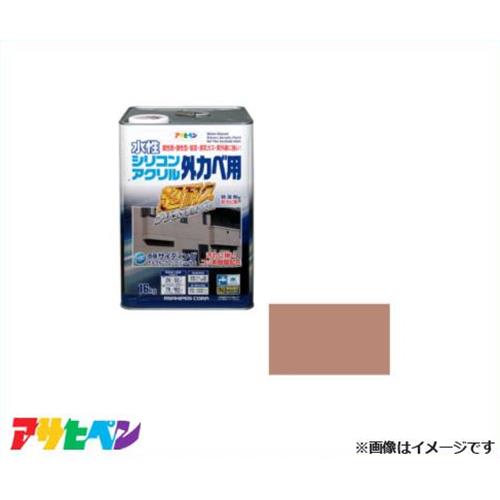 アサヒペン 水溶性ケイ素樹脂アクリル樹脂外かべ用 16kg (ソフトオーカー) [住み家世話をする 超耐久 防藻 防菌類] 花・ガーデン・DIY-塗料缶・ペンキ-DIY・工具