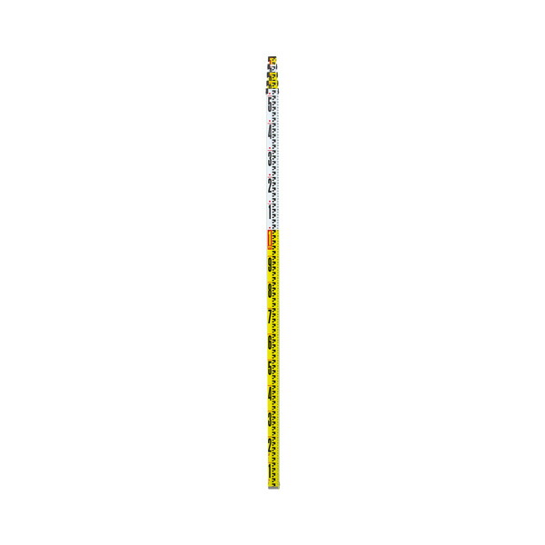 シンワ測定 アルミスタッフ II 表面10mmピッチ 裏面1mmピッチ目盛付 7m5段 73268 4960910732681｜ミナトワークス