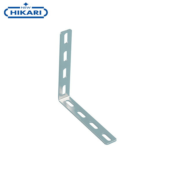 New Hikari (ニューヒカリ) 特厚金折 ステン (5.5&times;10長穴) 100&times;100 (30個入) [清水 金物 DIY 特厚 金折 ステン]｜ミナトワークス
