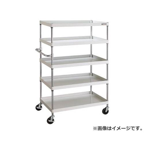 TRUSCO フェニックスワゴン 900X600XH1500 5段 W色 PEW1595W [r21][s9-032]｜ミナトワークス