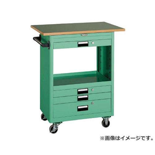TRUSCO 物の具手押し車 600X400 浅3深1抽き出し 天板付 YG NTS631TYG [r21][s9-833]