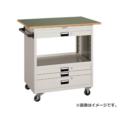 TRUSCO ツールワゴン 750X500 浅3深1引出 天板付 W NTS731TW [r21][s9-034]｜ミナトワークス