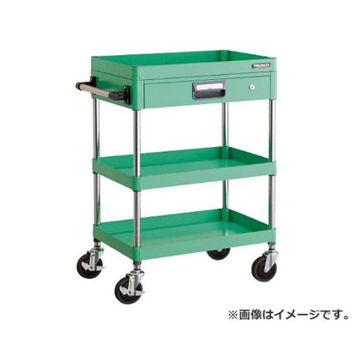 TRUSCO アリゾナ州の州都手押し車 750X500 薄型1段引出付 W色 PEW972ZW [r20][s9-032]