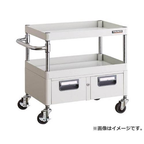 TRUSCO フェニックスワゴン 750X500XH740 2列引出付 W色 PEW773WW [r21][s9-032]｜ミナトワークス