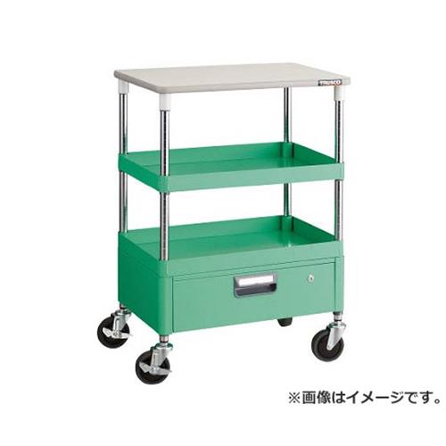TRUSCO アリゾナ州の州都手押し車 600X400 1段抽き出し 天板付 W色 PEW962VTW [r20][s9-032]