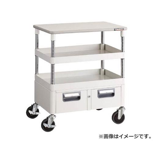 TRUSCO フェニックスワゴン 750X500XH740 引出 天板付 W色 PEW772WTW [r21][s9-833]｜ミナトワークス