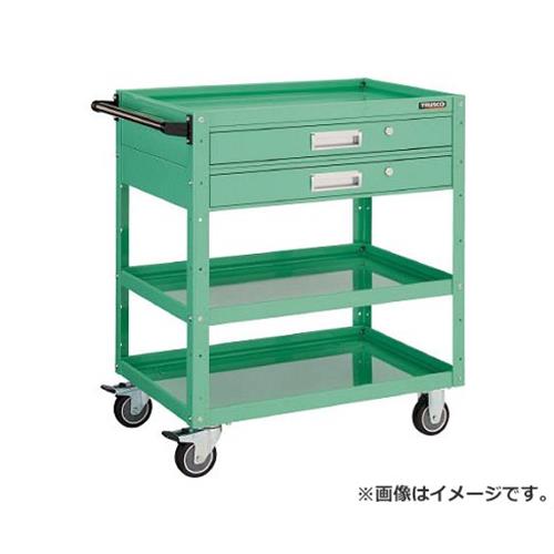 TRUSCO イーグルワゴン 600X400 引出付 ウレタン車輪 YG色 EGW963V2UYG [r20][s9-833]｜ミナトワークス