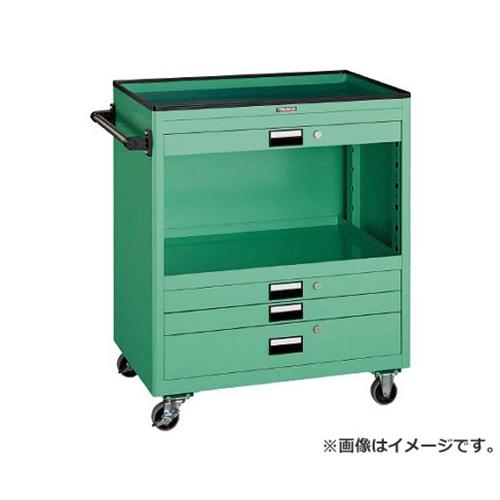 TRUSCO 物の具手押し車 750X500 浅3深1抽き出し 幕板付 W NTS731PW [r21][s9-833]