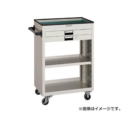 TRUSCO 物の具手押し車 600X400 浅型2引出付 YG NTS620YG [r20][s9-833] 収納・保管用品-DIY・工具-工具収納用品