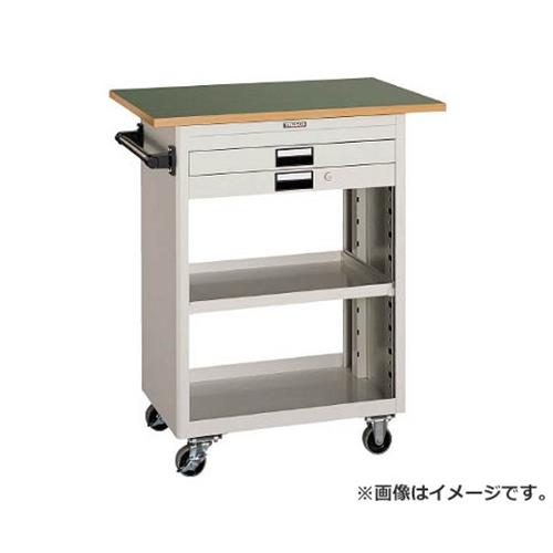 TRUSCO ツールワゴン 600X400 浅型2引出 天板付 YG NTS620TYG [r21][s9-833]｜ミナトワークス