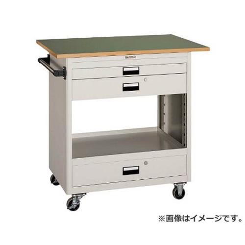 TRUSCO ツールワゴン 750X500 浅2深1引出 天板付 YG NTS712TYG [r21][s9-833]｜ミナトワークス