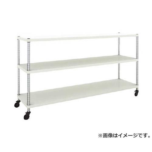 TRUSCO フェニックスラック 1800X450 3段 U車輪付 W色 PER3643U125W [r21][s9-032]｜ミナトワークス
