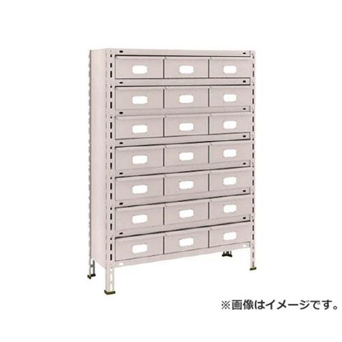 TRUSCO 軽さ棚 875X300XH1200 スチール写真抽き出し 大X21 43V808B7 (NG) [r21][s9-833]
