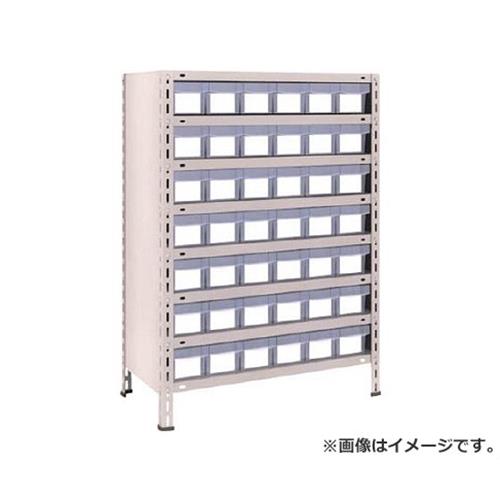TRUSCO 軽さ棚 875X450XH1200 脂引出透明 小X42 43X808C7 (NG) [r21][s9-833]