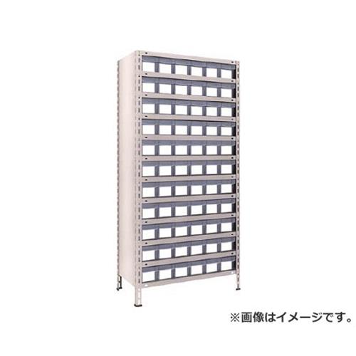 TRUSCO 軽さ棚 875X450XH1800 脂引出透明 小X66 63X812C11 (NG) [r21][s9-034]