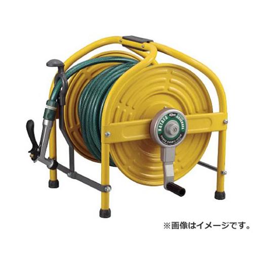 ハタヤ(HATAYA) テツノホースリール(イエロー)41m防藻ホース レバーノズル HLA40NY [r20][s9-030]｜ミナトワークス