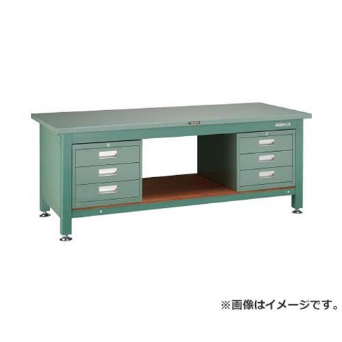 TRUSCO STWZ型御役目台 1800X750 3段抽き出しX2付 STWZ1800D3D3 [r21][s9-039]